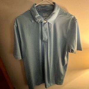 Blue & White Stripe Polo